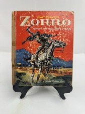 A LITTLE GOLDEN BOOK - Disney s ZORRO AND THE SECRET PLAN - 1958 - Vintage