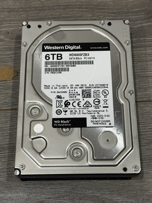 Western Digital WD Black HDD WD6003FZBX 6TB w/ 256MB Cache 6Gb/s 7200rpm 3.5''