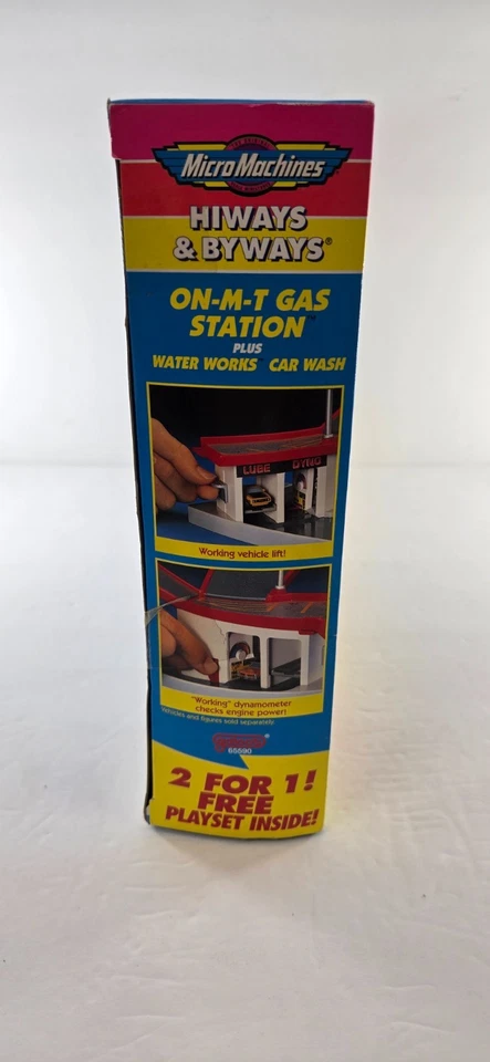 Micro Machines 1998 ~Hiways & Byways~On-M-t Gas Station/Water Works Car Wash~New - Image 3 of 4