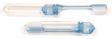 FRESHMINT 100 Pack 2-Piece Travel Toothbrush, Individually Wrapped in Poly Bag t