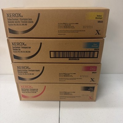 4 Genuine Xerox DocuColor 2045, 2060 CMYK Toner 5R629,5R630,5R631,5R632