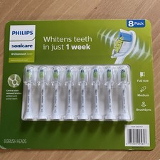 8-PACK - Philips Sonicare W DiamondClean Replacement Brush Heads HX6068/82