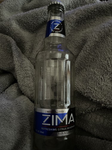 Zima Limited Release Malt Liquor Beverage Empty Glass Bottle