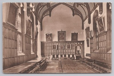 Cambridge Corpus Christi College Dining Hall Cambridgeshire 1910s Frith