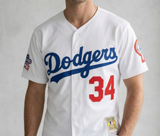 FERNANDO VALENZUELA #34 Los Angeles Dodgers World Series Baseball Jersey-NWT
