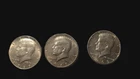 1967 Lot of 3 Kennedy Half Dollars 40% silver P