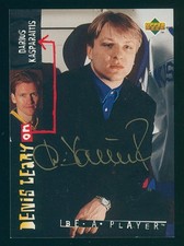 1994-95 UD Be a Player Dennis Leary on #R148 DARIUS KASPARAITUS Certified Auto