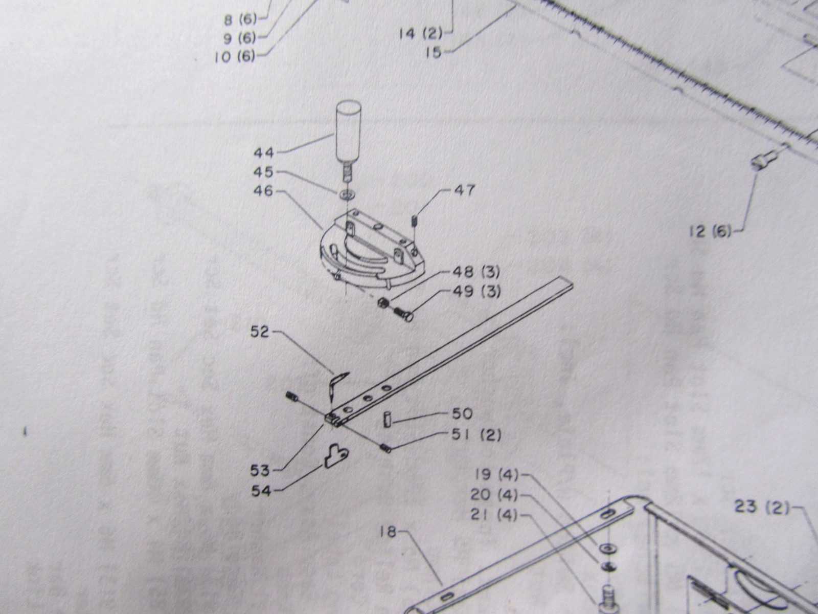 Delta 34-670 Motorized 10" Table Saw 34-895 Miter Gauge 3 Positive Stops