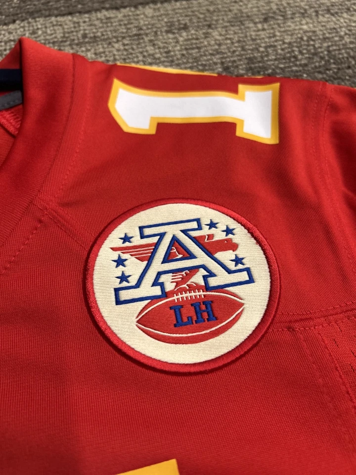 Camiseta de los Kansas City Chiefs Patrick Mahomes #15 Super Bowl LIX parche Nike para hombre S Foto 4 de 4