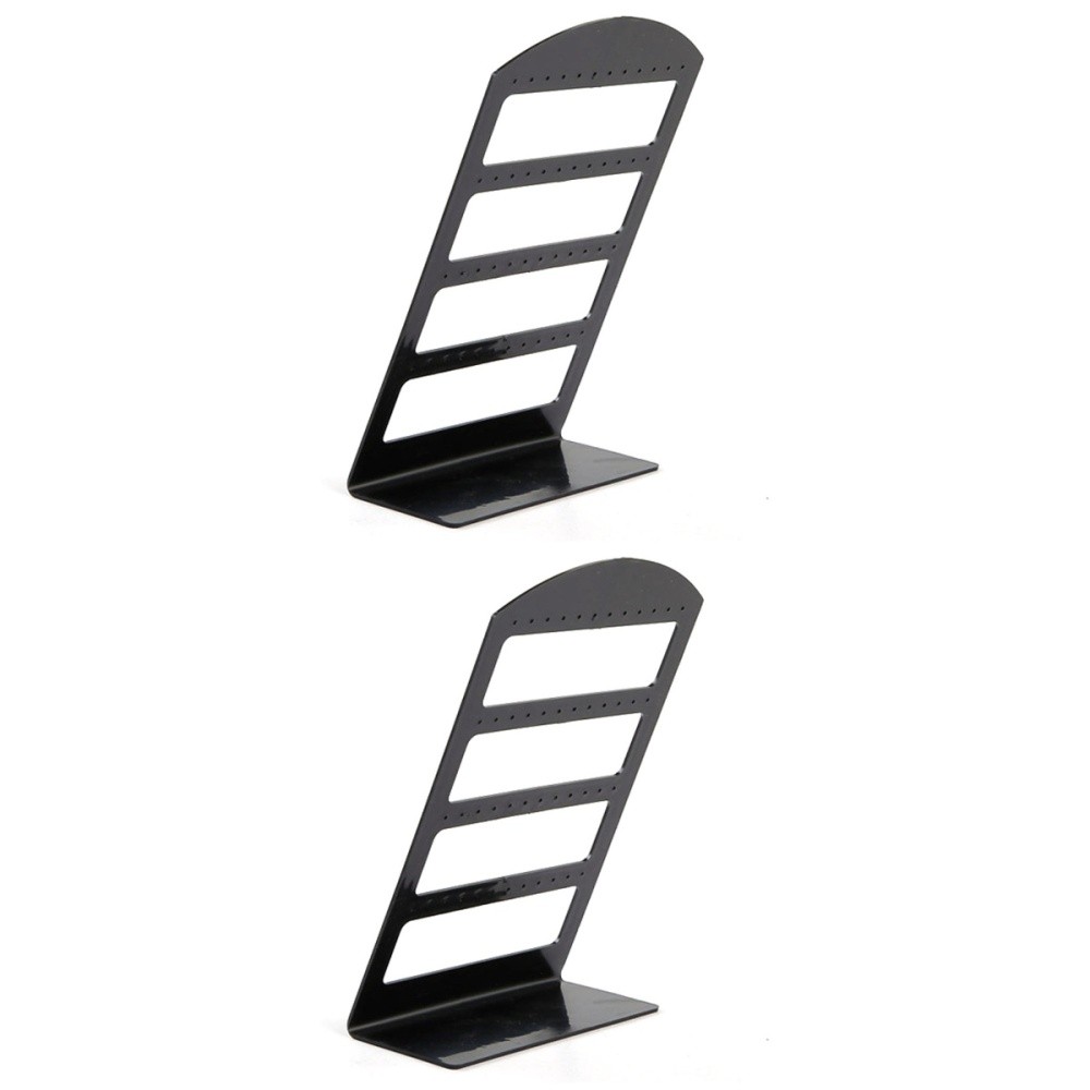 2-Pack Plastic Earring Display Stand for Girls Jewelry Organizer