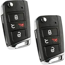 2x Keyless Option Remote Key Fob Shell Case Cover-Two