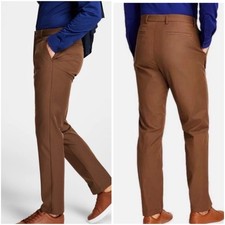 Michael Kors Mens Classic fit Casual Pants 42/32 Light Brown Solid New NWT