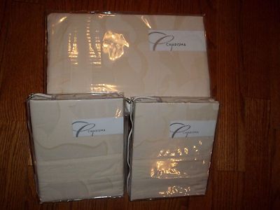 NIP Charisma Duchess Blonde Queen Duvet Cover Set 3pc
