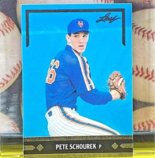 1991 LEAF GOLD ROOKIES Baseball Card # BC15 *** PETE SCHOUREK *** New York Mets