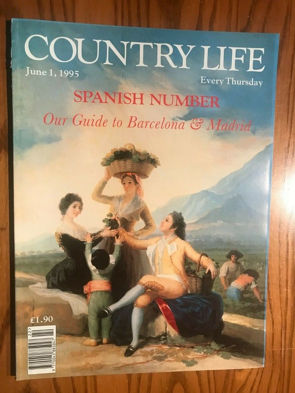 Vintage Country Life Magazine - June 1, 1995 - Guide  Barcelona & Madrid - Nice!