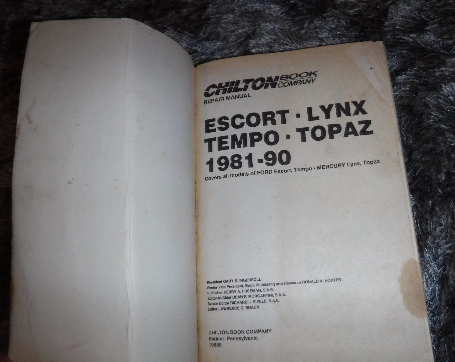 Chilton's Escort, Lynx, Temp, Topaz, 1981-1990 Rtug by Chilton Automotive  Editorial Staff (1990, Paperback) | eBay