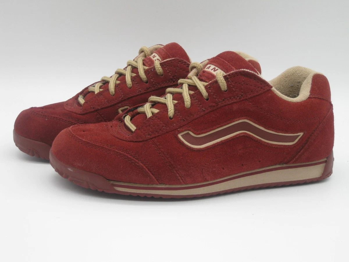 Vans running top shoes burgundy