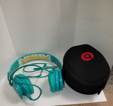 Genuine Beats by Dr Dre Solo HD Project Green Headphones tested working. W/Case