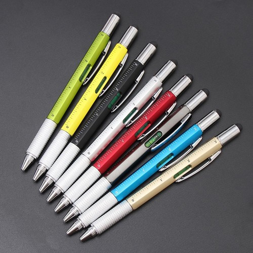 Screen Touch Multi-functional Pen Ballpoint Pen Capacitive Pen Ruler Gadgets