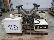 Coffing 1 Ton Wire Rope Hoist W/Dual Power Trolley 230/460 volt