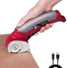 Taglierino Elettrico a batteria Cordless Mini Cutter Stoffa Tessuti plastica ecc
