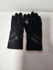 Vintage Notice Ladies Classy Design Black Driving Gloves, One Size