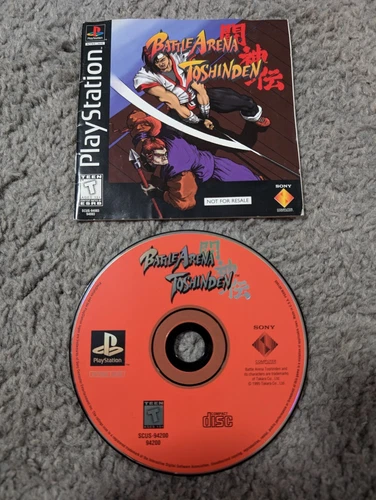 Battle Arena Toshinden (Sony PlayStation 1, 1995) PS1! Disc & Manual! Tested! 