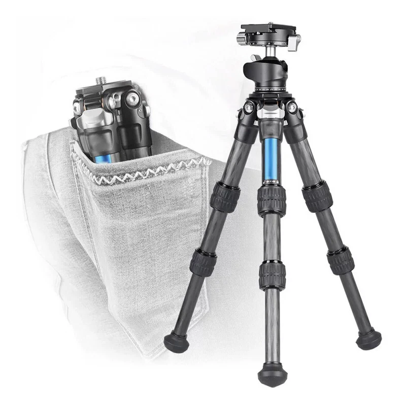 Leofoto LS-223C Table-Top/Mini Tripod Carbon Fiber for Camera w/CASE 2025 US - Image 4 of 4