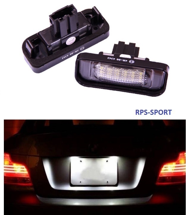 Feux arriere LED blanc anti-erreur pour plaque Mercedes W220 S600