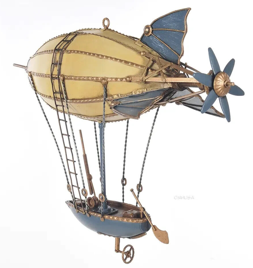 Steampunk Airship Model Metal Hot Air Balloon 14