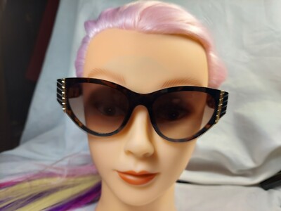 NWT ELIE TAHARI Sunglasses Cat Eye Tortoise and Gold TH853