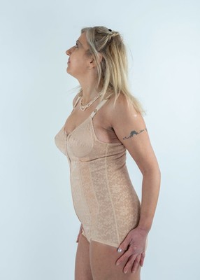 Body Ortopédico Bodyperfect Para Mujer - Soporte Lumbar Y Abdominal, Cierre Frontal, Hecho En Italia