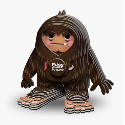 Eugy Sasquatch Bigfoot 31 Piece 3D Puzzle Model Unique Educational Gift 6+ New