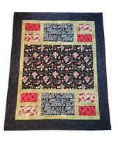"Amazing Grace"/Crosses/Religious Themed Fabric Handmade Quilt-Top 54.5" x 69"