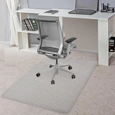 Chair Mat for Carpets, 30" X 48" Transparent Office Chair Mat for Low Pile Carpe