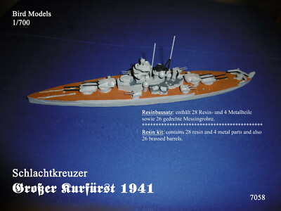 Schlachtkreuzer Großer Kurfürst 1941  1/700 Bird Models Resinbausatz / resin kit