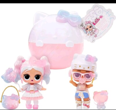 #ad LOL Surprise Loves Hello Kitty 50th Anniversary Crystal Cutie Doll 7 Surprises $14.99