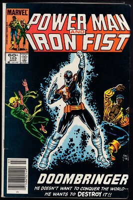 Power Man & Iron Fist #103 1984 Doombringer VG-FN  RARE Mark Jewelers Insert!