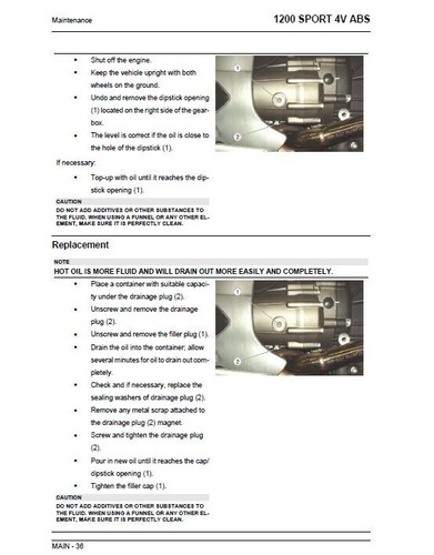 Moto Guzzi 1200 Sport 4V ABS Service Repair Workshop Manual 2007 - 2008 - Picture 5 of 9