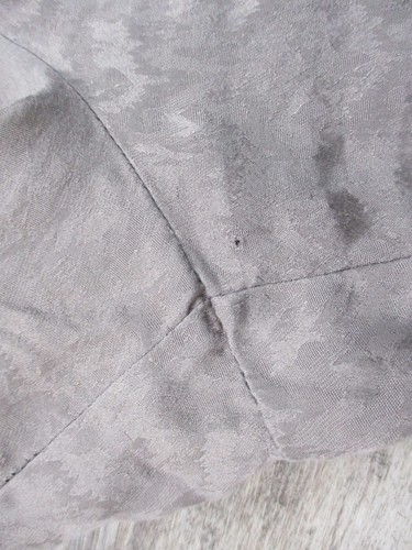 Judith Heart Pajamas Womens Medium Taupe Jacquard Silk Pant Shirt Lounge - Picture 16 of 20
