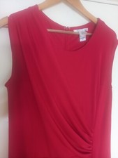 Kenneth Cole Red office Dress Size 14 Good Condition