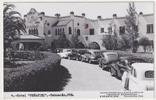 MÉXICO TEHUACÁN HOTEL PENAFIEL FOTO REAL POSTAL IGNACIO ZARAGOZA CIRCA 1947.