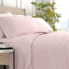 Kaycie Gray Fashion 4 Piece Ultra Soft Delicate Hearts Bed Sheet Set