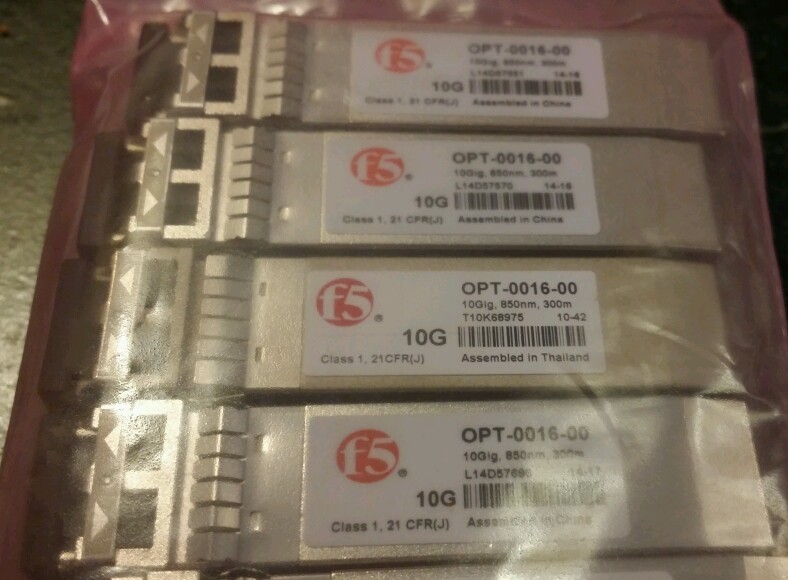 NEW F5 NETWORKS 10gb OPT-0016-00 F5-UPG-SFP+-R 10GBASE/SR SFP