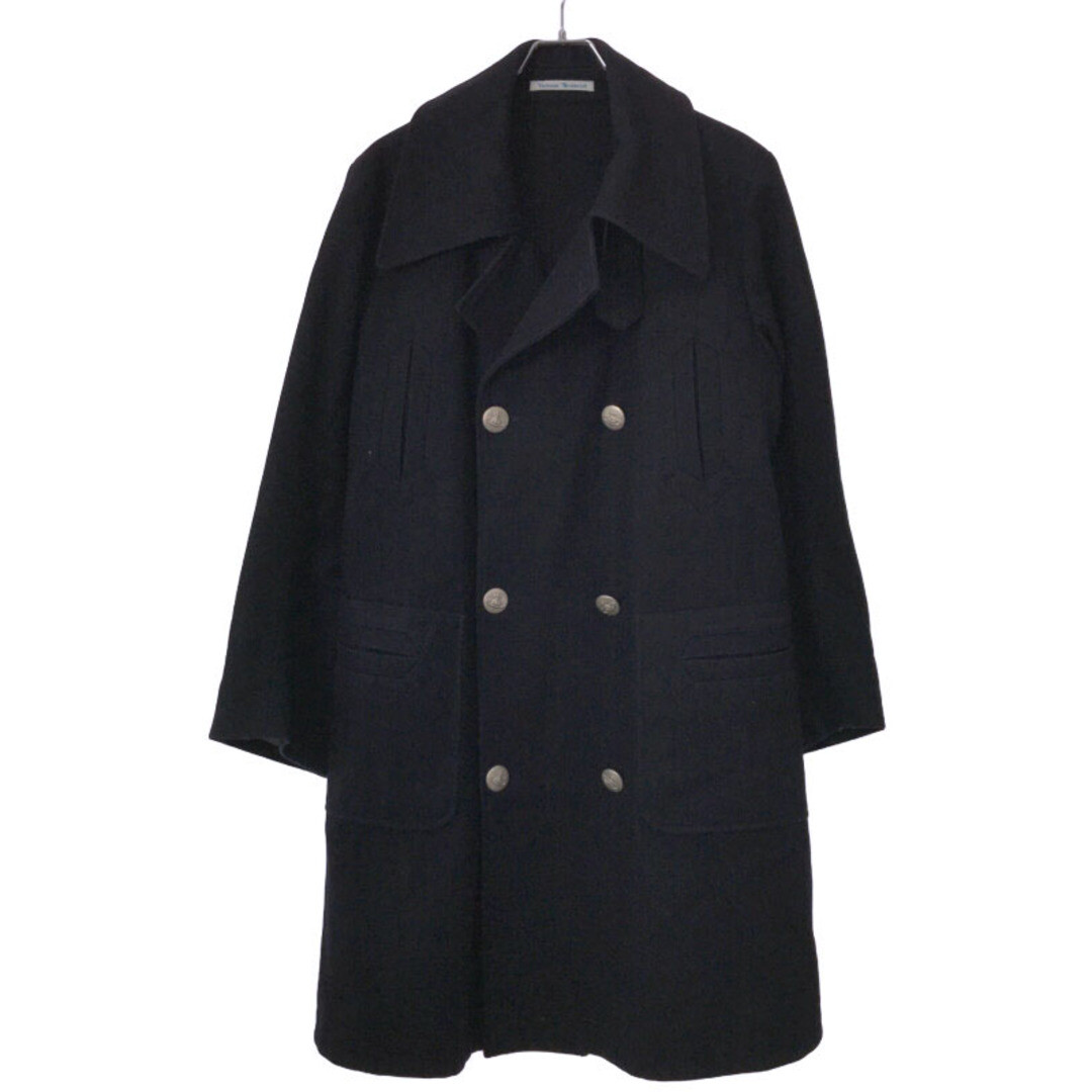 Vivienne Westwood MAN Orb Button Wool Long P Coat Navy 48 Used 