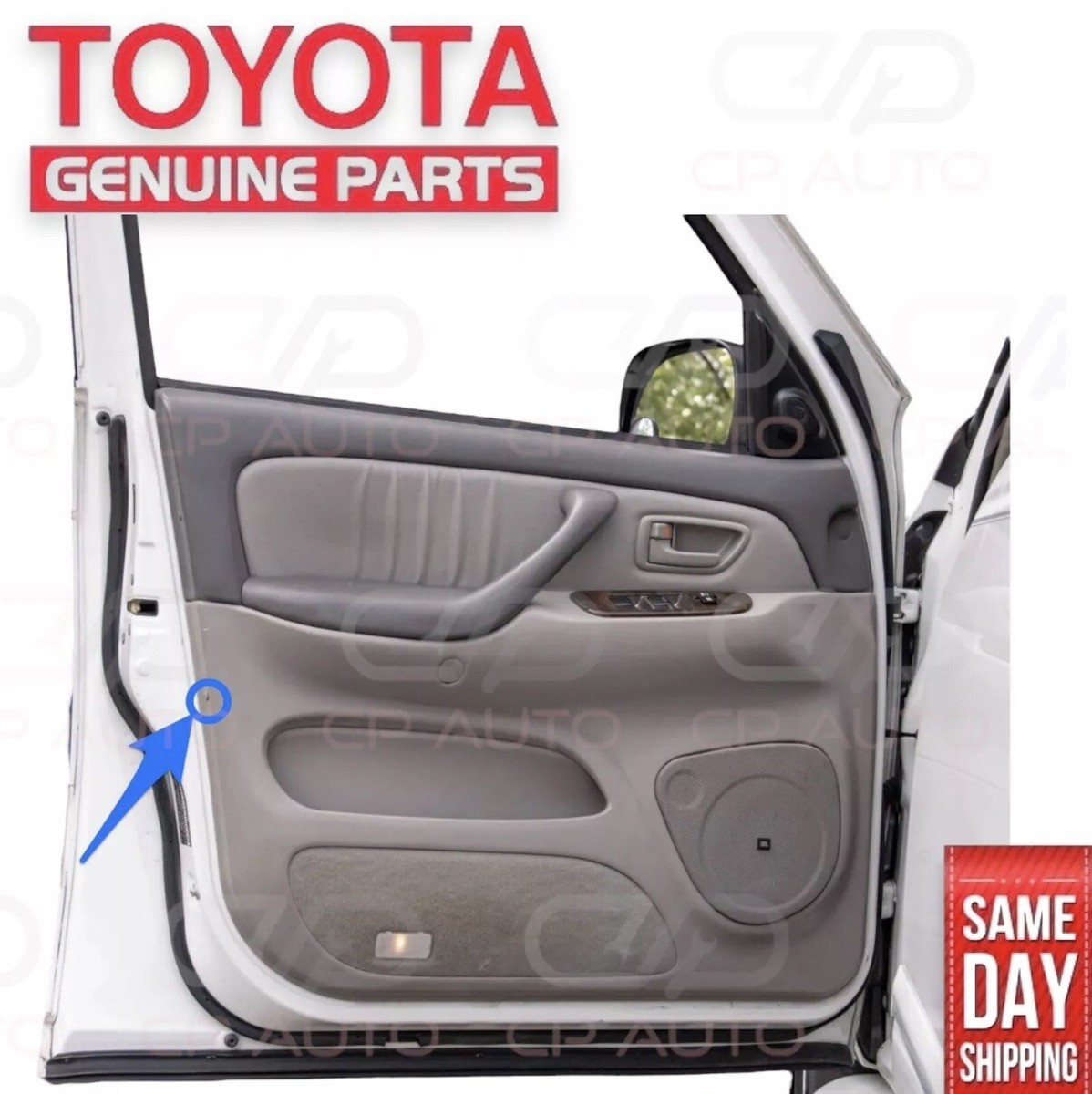 02- 06 TOYOTA TUNDRA INTERIOR DOOR PANEL TRIM CLIP TAN BEIGE OEM