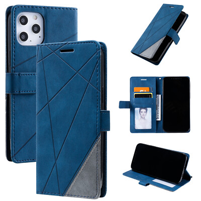 For iPhone 11 13 12 14 16 Pro Max Magnetic Shockproof Leather Card Wallet Case