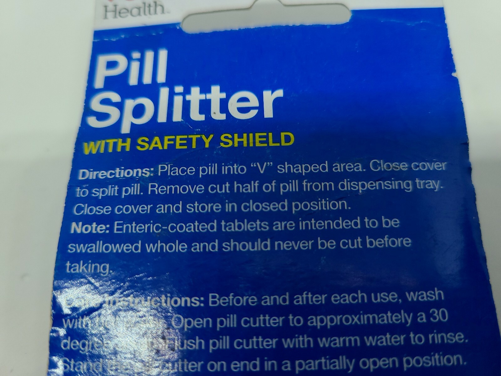 2 Cvs Pill Splitter With Safety Shield Easily Cuts Pills In Half For Sale Online Ebay