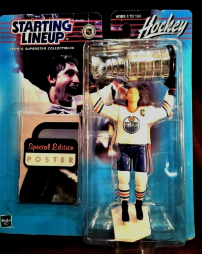 Vintage 2000 Edmonton Oilers Wayne Gretzky with Poster Starting lineup