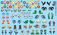 Gofer Racing 11053 x 1/24-1/25 Silly Stuff - Daisies, Animals, Eyes, etc. decals